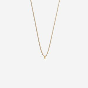 Beige Leather Chain 45cm/18"