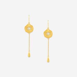 Celine Earrings with White Sapphire
