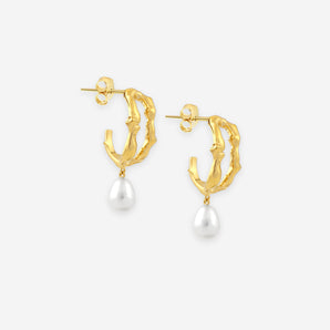 Amelia Stud Earrings with Pearl