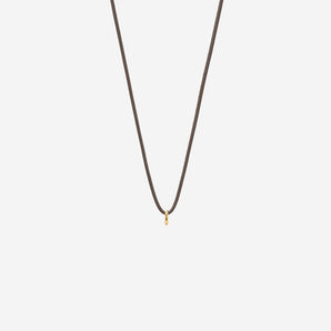 Taupe Leather Chain 45cm/18"