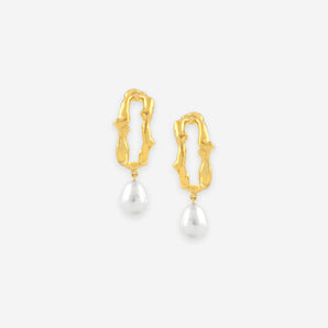 Amelia Stud Earrings with Pearl