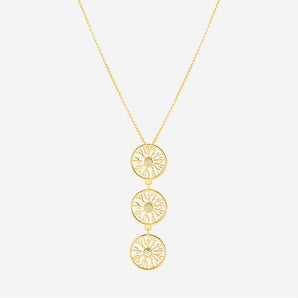 Amélie Pendant with White Sapphire