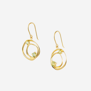 Colette Earrings Dangle with Peridot