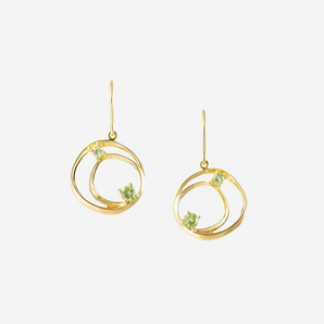 Colette Earrings Dangle with Peridot