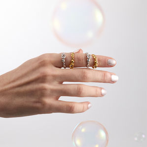 Rochelle Mini Ring with White Sapphire