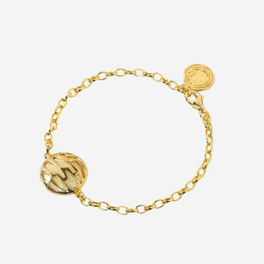 Emie Bracelet with Gold Enamel