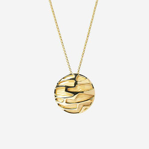 Emie Pendant with Gold Enamel