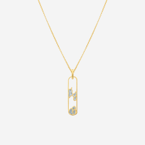 Ines Pendant with Grey Enamel
