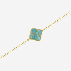 Juliette Bracelet with Turquoise Enamel