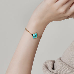 Juliette Bracelet with Turquoise Enamel