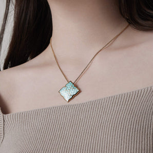Juliette Pendant with Turquoise Enamel