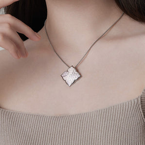 Juliette Pendant with Pink and Red Violet Enamel