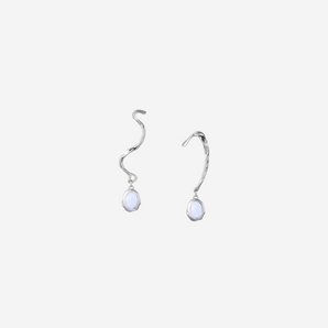 Lille Blue Agate Dangle Earrings
