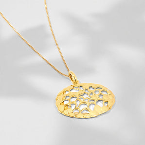 Olivia Pendant with White Enamel
