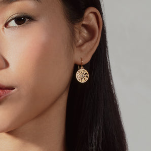 Amélie 1 Charm Earrings with White Sapphire