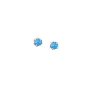 Chantel Stud Earrings with Lolite