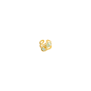 Chantel Green Agate Ring