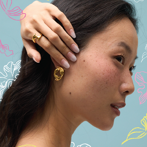 Edith Duo Stud Earrings