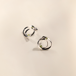 Colette Stud Earrings with Peridot